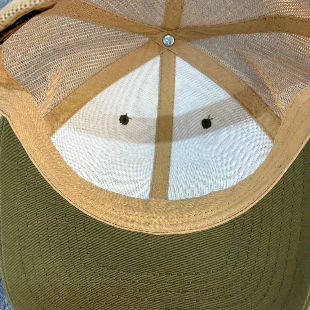 God Is Greater Than The Highs Lows Trucker Hat Green Tan Mesh Snapback Cap